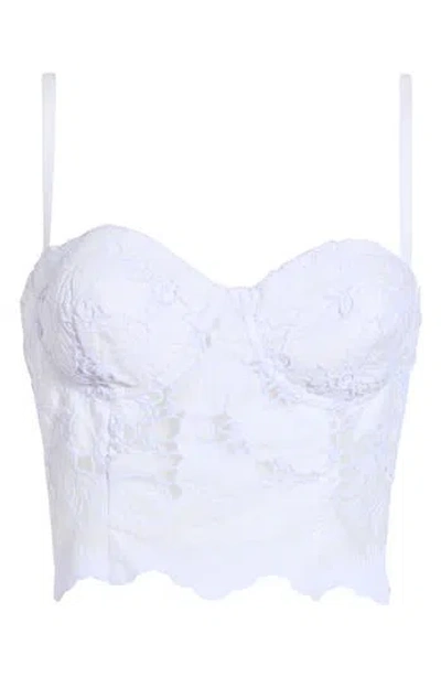 L'agence Sonya Lace Bustier In White