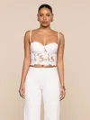 L'agence Sonya Bustier In White