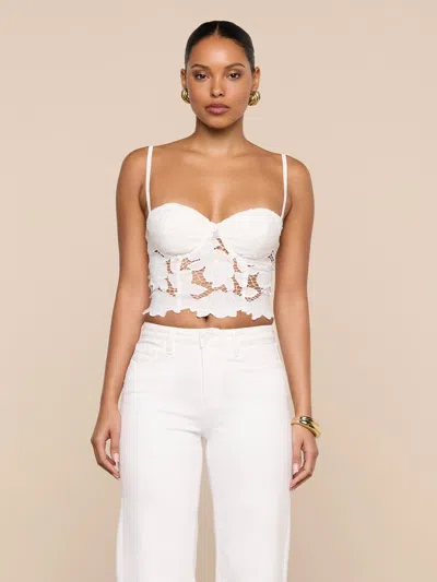 L'agence Sonya Bustier In White