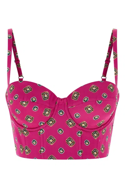 L'agence Sonya Silk Top In Pink