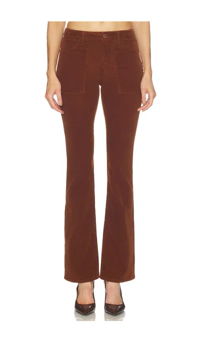 L'agence Sophie Slim Straight Pant In Burgundy