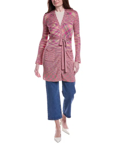 L'agence Spacedye Cardigan In Pink