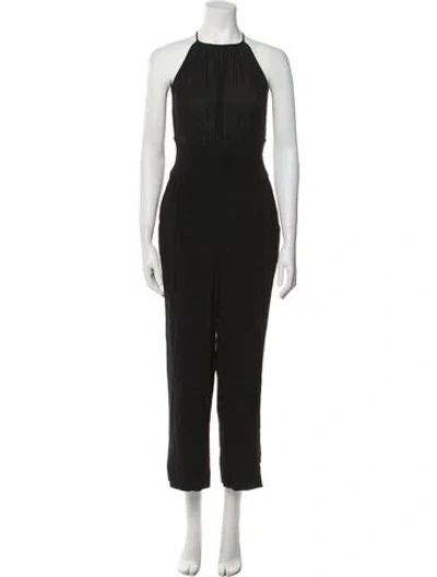 Pre-owned L'agence Square Neckline Jumpsuit In Black