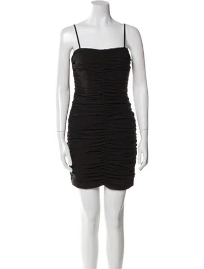 Pre-owned L'agence Square Neckline Mini Dress W/ Tags In Black