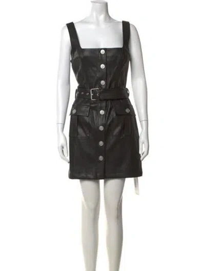 Pre-owned L'agence Square Neckline Mini Dress W/ Tags In Black