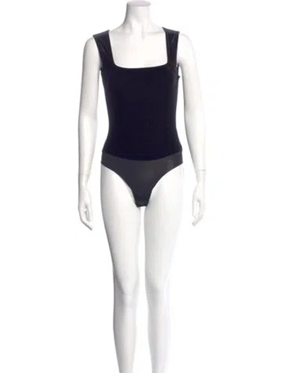 Pre-owned L'agence Square Neckline Sleeveless Bodysuit In Multi