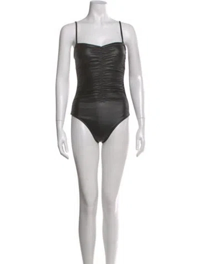 Pre-owned L'agence Square Neckline Sleeveless Bodysuit W/ Tags In Multi