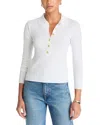 L'agence Sterling Collared Sweater In White