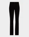 L'agence Stevie High-rise Straight Jeans In Black