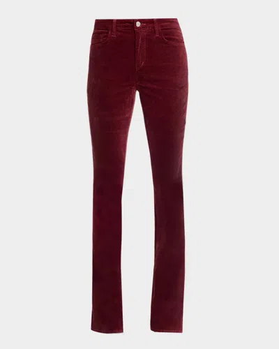 L'agence Stevie High-rise Straight Jeans In Brown