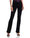 L'agence Stevie Velvet High Rise Straight Jeans In Noir In Black