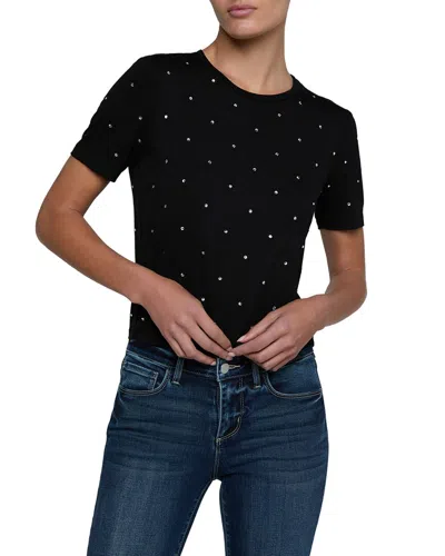 L'agence Stormy T-shirt In Black