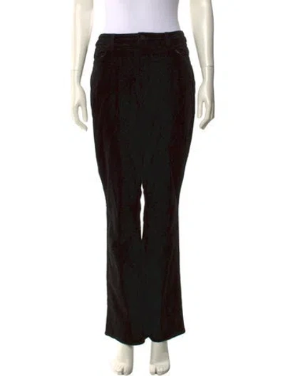 Pre-owned L'agence Straight Leg Pants In Black