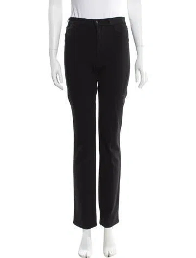 Pre-owned L'agence Straight Leg Pants In Black