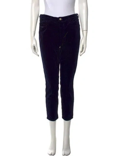 Pre-owned L'agence Straight Leg Pants In Black