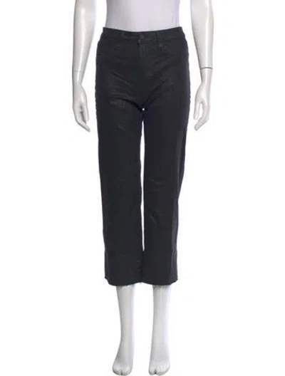 Pre-owned L'agence Straight Leg Pants In Black