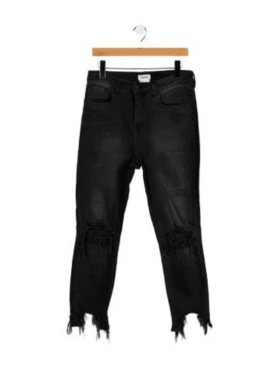 Pre-owned L'agence Straight Leg Pants In Black