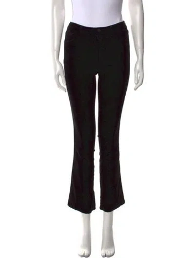 Pre-owned L'agence Straight Leg Pants In Black