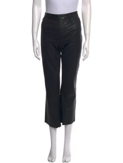 Pre-owned L'agence Straight Leg Pants In Black