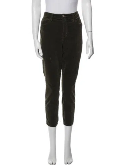 Pre-owned L'agence Straight Leg Pants In Black