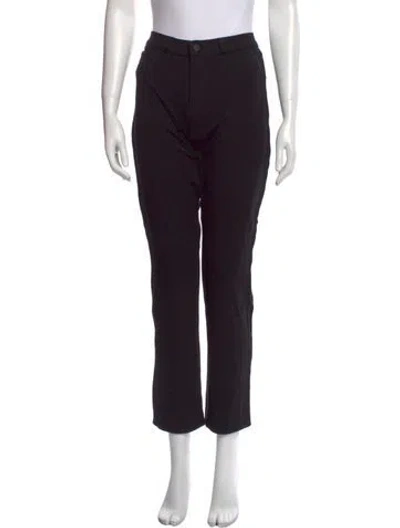 Pre-owned L'agence Straight Leg Pants In Black