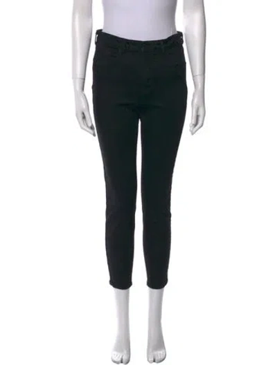 Pre-owned L'agence Straight Leg Pants In Black