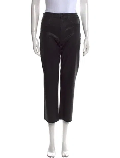 Pre-owned L'agence Straight Leg Pants In Black