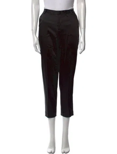 Pre-owned L'agence Straight Leg Pants In Black