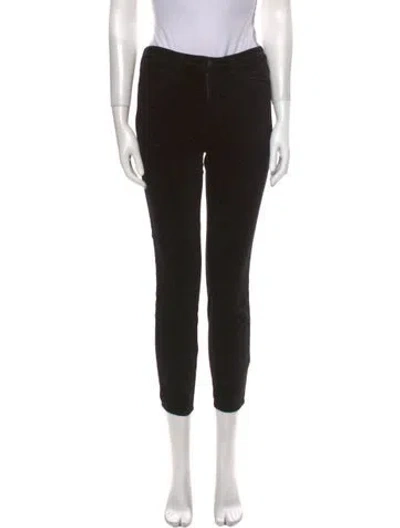 Pre-owned L'agence Straight Leg Pants In Black