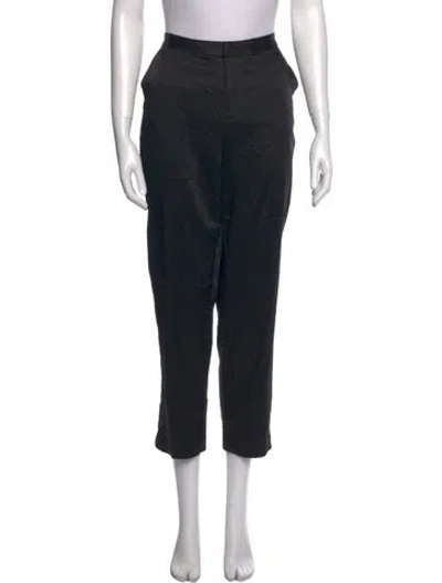Pre-owned L'agence Straight Leg Pants In Black