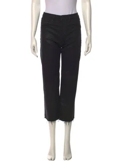 Pre-owned L'agence Straight Leg Pants In Black