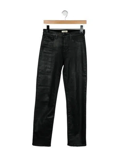 Pre-owned L'agence Straight Leg Pants In Black