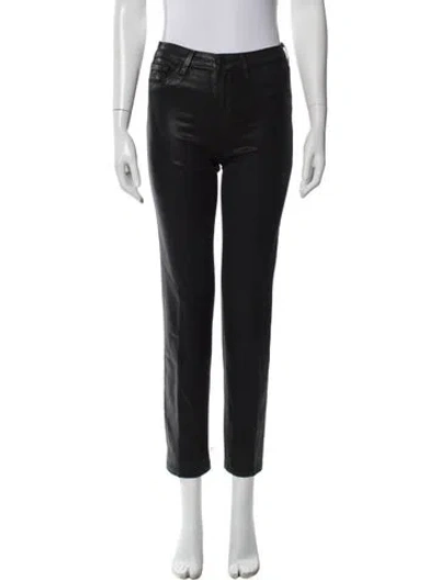 Pre-owned L'agence Straight Leg Pants In Black