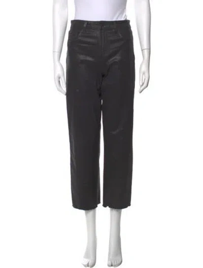 Pre-owned L'agence Straight Leg Pants In Black