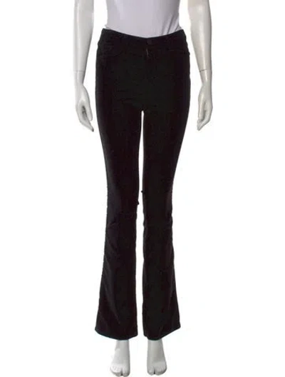 Pre-owned L'agence Straight Leg Pants In Black