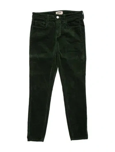 Pre-owned L'agence Straight Leg Pants In Black