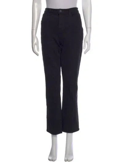 Pre-owned L'agence Straight Leg Pants In Black