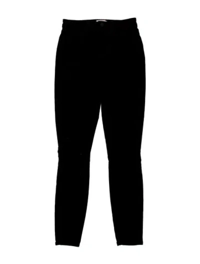 Pre-owned L'agence Straight Leg Pants In Black