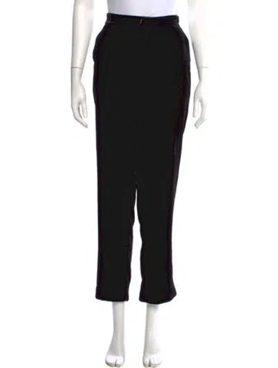 Pre-owned L'agence Straight Leg Pants In Black