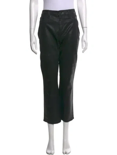 Pre-owned L'agence Straight Leg Pants In Black