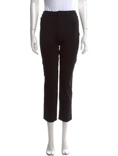 Pre-owned L'agence Straight Leg Pants In Black