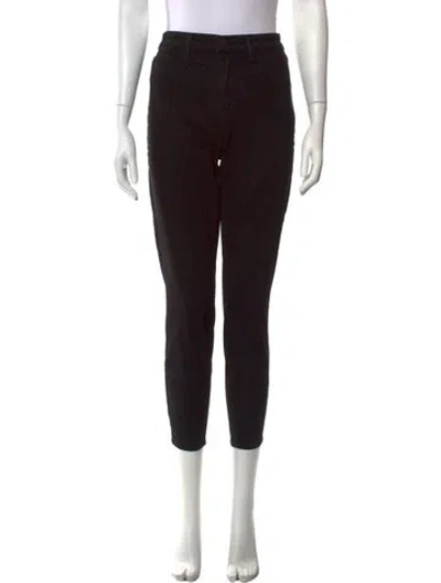 Pre-owned L'agence Straight Leg Pants In Black