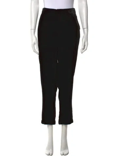 Pre-owned L'agence Straight Leg Pants In Black