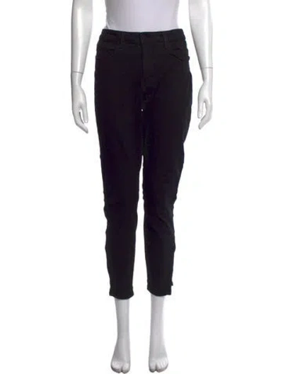 Pre-owned L'agence Straight Leg Pants In Black