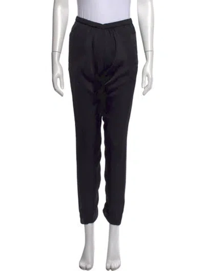 Pre-owned L'agence Straight Leg Pants In Black