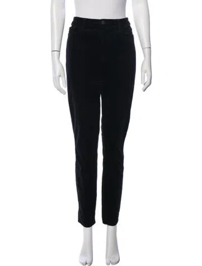 Pre-owned L'agence Straight Leg Pants In Black