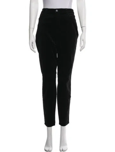 Pre-owned L'agence Straight Leg Pants In Black