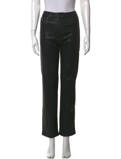 Pre-owned L'agence Straight Leg Pants In Black