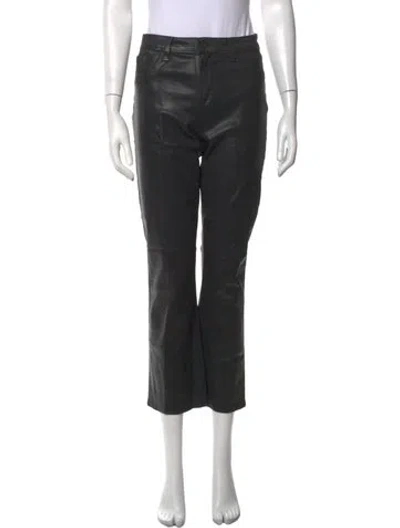 Pre-owned L'agence Straight Leg Pants In Black