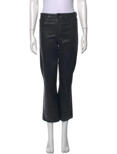 Pre-owned L'agence Straight Leg Pants In Black